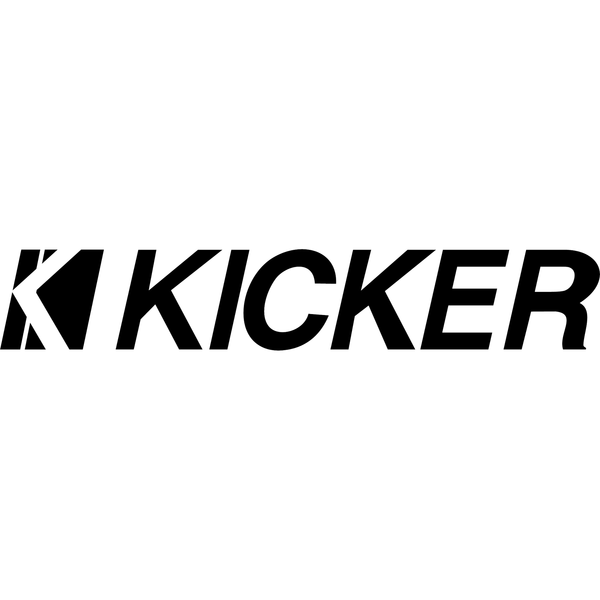 Kicker car audio brand logo displayed at GT Car Audio